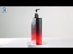 Wow！The Beauty of Matte Black and Red Gradient Shampoo & Lotion Bottles Set for Bath