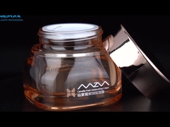 The Beauty of Pink Transparent Glass Skin Care Sets Series Glass Bottles