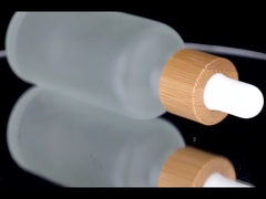 The World's Most Popular Frosted Glass Dropper Bottles with Eco-friendly Bamboo Dropper Heads