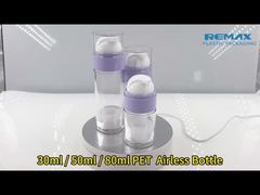 30ml/50ml/80ml Purple Pump Airless PET Emulsion Bottle - Medical Aesthetics Use, Prevents Contaminat